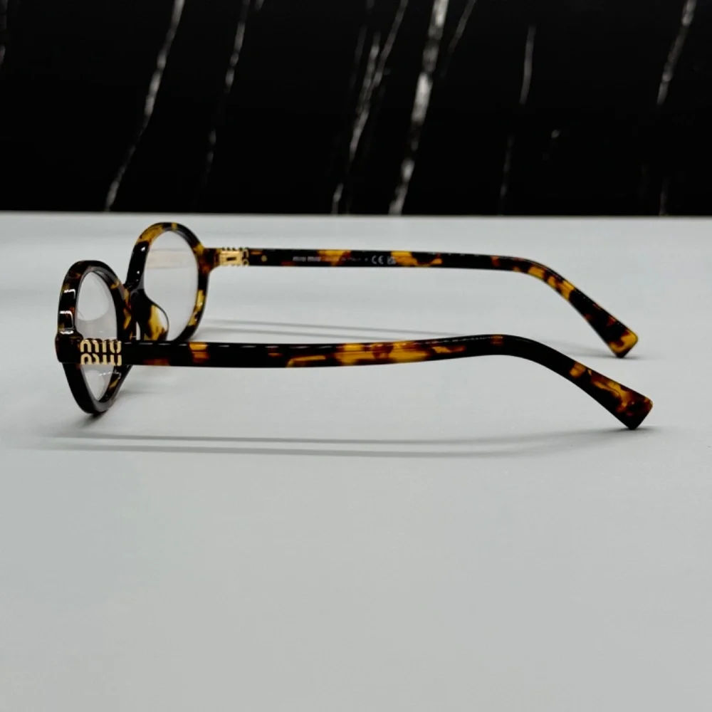NEW MIU MIU SMU 04ZF VAU08N HAVANA CLEAR MU04ZSF OVAL MU04ZSF WOMEN EYEGLASSES